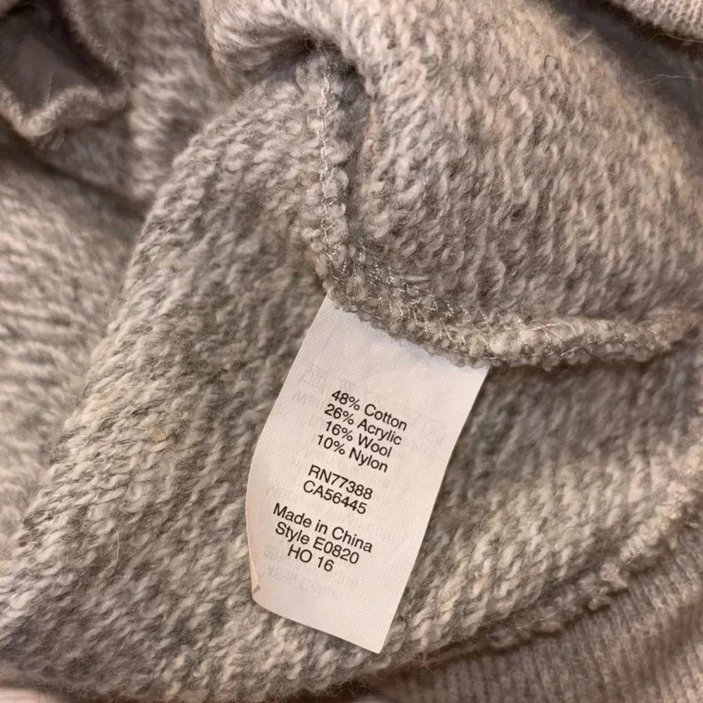 J. Crew Cowl Neck Gray Sweatshirt